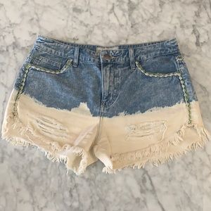 Free people denim shorts